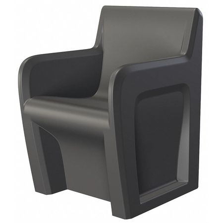 Chair,rectangular,24" W X 24" L,black (1