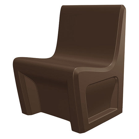 Chair,rectangular,24" W X 24" L,brown (1