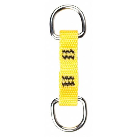 Dual D-ring,yellow,nylon,pk10 (1 Units I