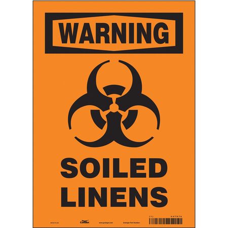 Biohazard Sign,10" W,14" H,0.004" Thick