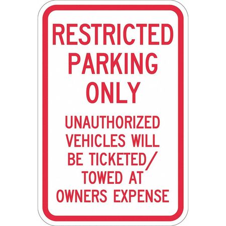 Admittance Sign,18"h,12"w,aluminum (1 Un