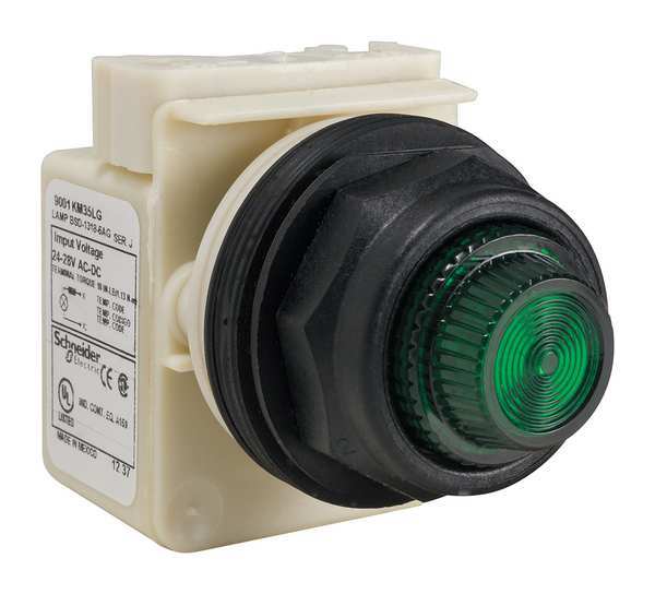 Pilot Light, LED, Green, Fresnel Lens