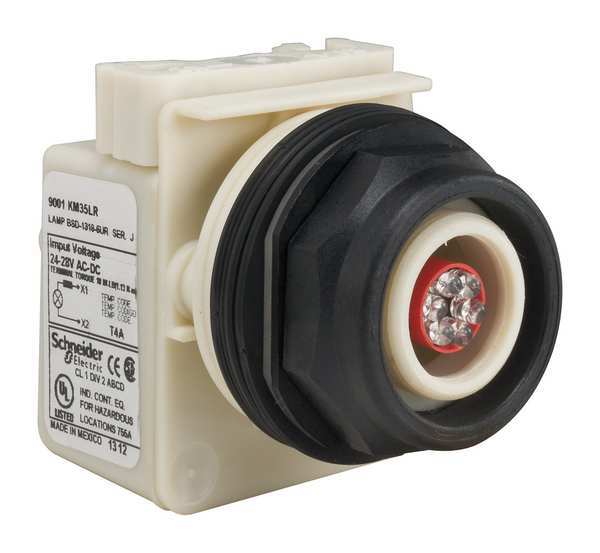 Pilot Light, LED, Red, 24-28VAC/DC, No Lens