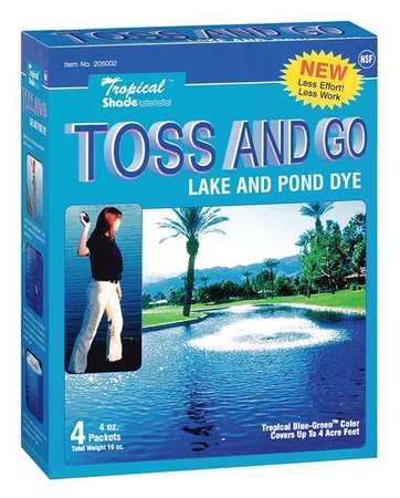 Pond Dye,blue/green,4 Oz,pk4 (1 Units In