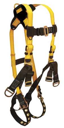 Full Body Harness, M, 425 Lb., Ylw/blk (