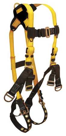 Full Body Harness, L, 425 Lb., Ylw/blk (