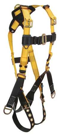 Full Body Harness, M, 425 Lb., Ylw/blk (