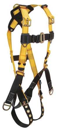 Full Body Harness, L, 425 Lb., Ylw/blk (