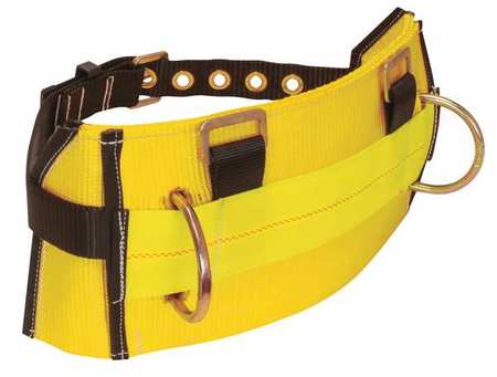 Body Belt, S, 425 Lb., Ylw/blk (1 Units