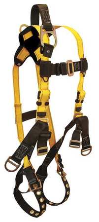 Full Body Harness, S, 425 Lb., Ylw/blk (