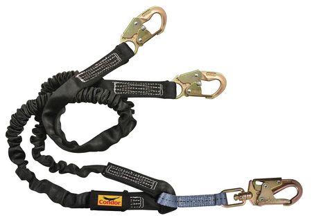 Shock-absorbing Lanyard,6 Ft.,400 Lb. (1