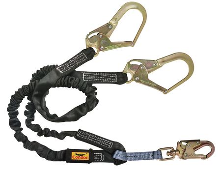 Shock-absorbing Lanyard,6 Ft.,400 Lb. (1