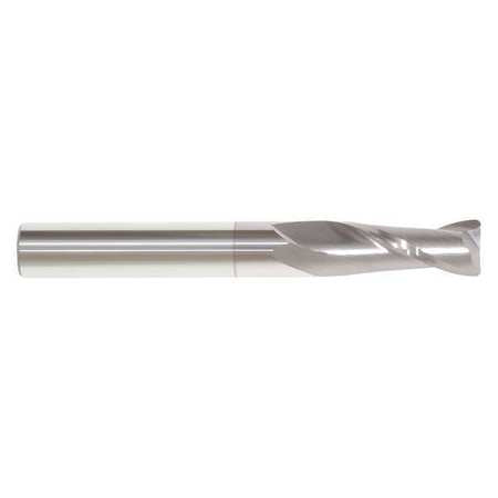 Cr End Mill, 1/8", 2fl, .010" Rad, Ticn