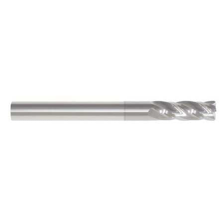 Cr End Mill, 1/8", 4fl, .010" Rad, Ticn