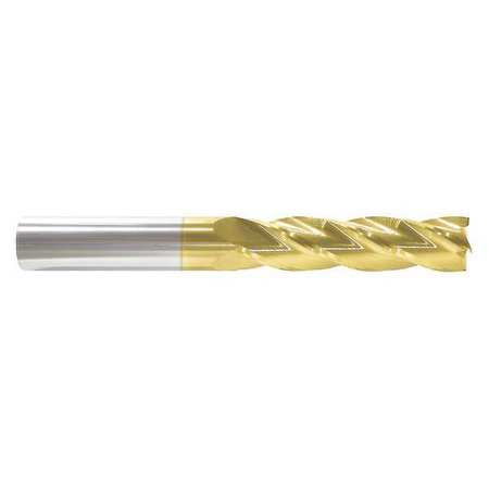 End Mill, 1/4" Dia, 1-1/8" Cut, Carbide