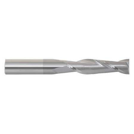 End Mill, 1" Dia, 3" Cut, Carbide, 2 Flt