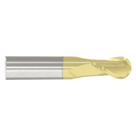 Ball End Mill, 2fl 1/64", Reg, Tin (1 Un