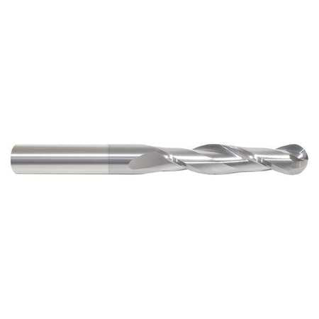 Ball End Mill, 2fl 1/8", Long, Ticn (1 U