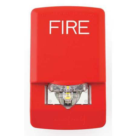 Strobe Light,red,110 Candle Pwr,wall Mnt