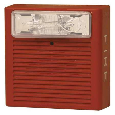 Horn Strobe,red,0.170a,wall Mnt,115 Cp (