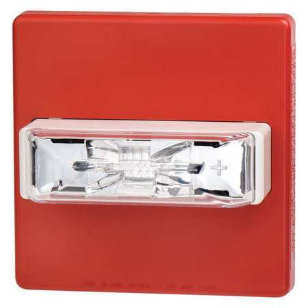 Strobe Light,red,110 Candle Pwr,60 Fpm (