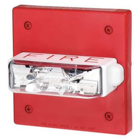 Strobe Light,red,177 Candle Pwr,60 Fpm (