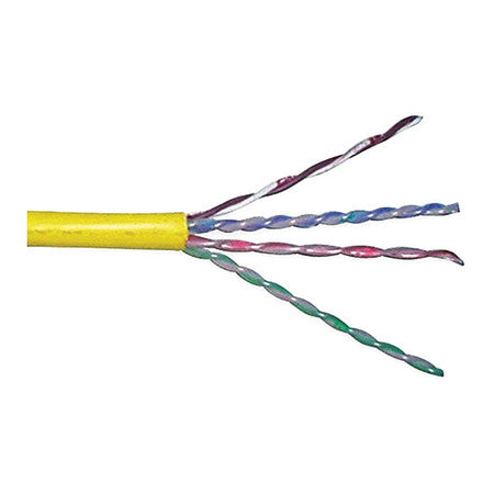 Data Cable,cat 6,23 Awg,1000ft,yellow (1