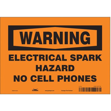 Sign Cell Phone,10" W,7" H,0.004" Thick