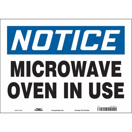 Sign Radiofrequency/microwave,10" H (4 U