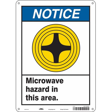 Sign Radiofrequency/microwave,14" H (4 U