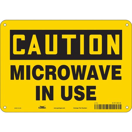 Sign Radiofrequency/microwave,7" H (3 Un