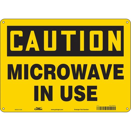 Sign Radiofrequency/microwave,10" H (2 U