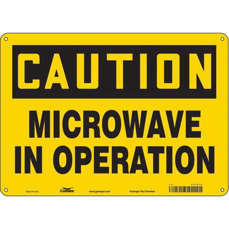 Sign Radiofrequency/microwave,10" H (2 U