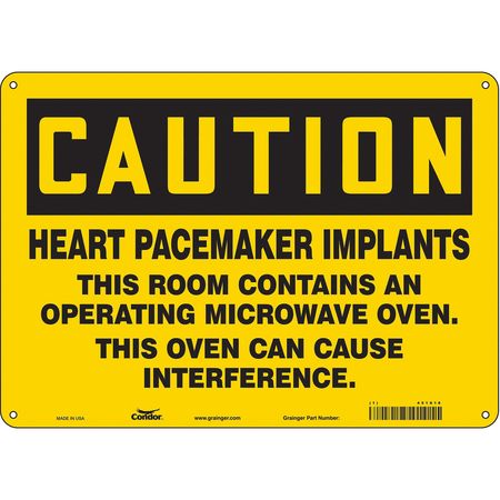 Sign Radiofrequency/microwave,10" H (2 U