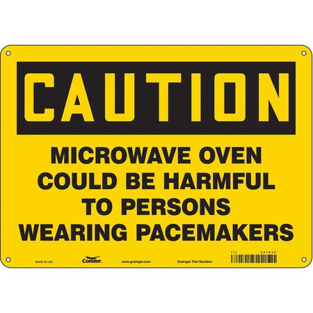 Sign Radiofrequency/microwave,10" H (2 U