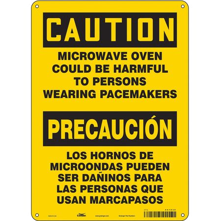 Sign Radiofrequency/microwave,10" H (2 U