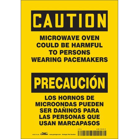 Sign Radiofrequency/microwave,7" H (5 Un