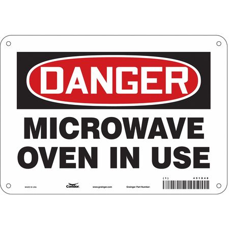 Sign Radiofrequency/microwave,7" H (3 Un