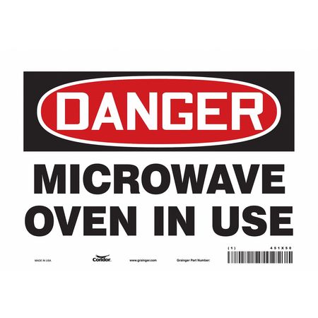 Sign Radiofrequency/microwave,7" H (5 Un