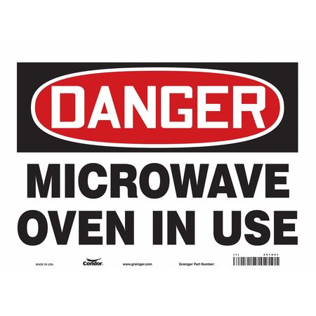 Sign Radiofrequency/microwave,10" H (4 U