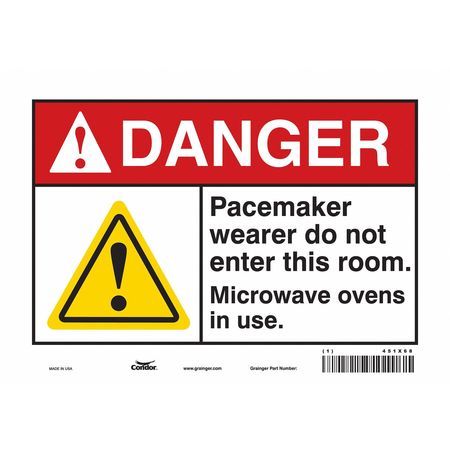 Sign Radiofrequency/microwave,7" H (5 Un