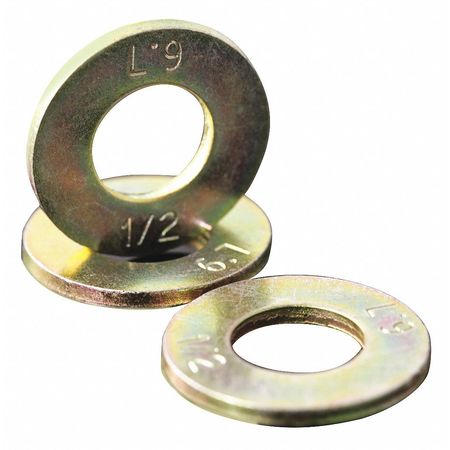 Flat Washer,bolt 1/4,stl,49/64 Od,pk100