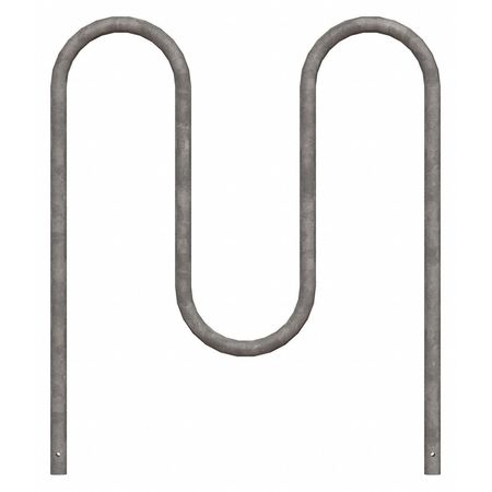 Bike Rack,silver,36" H,39" L,steel (1 Un