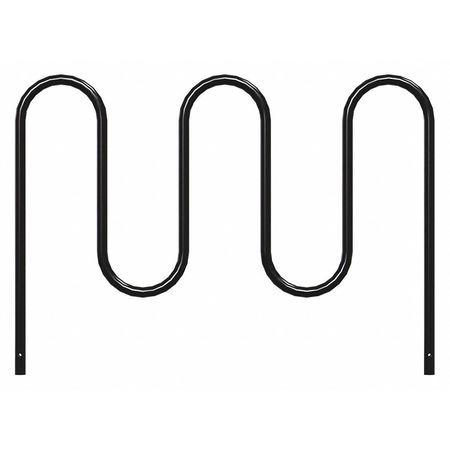 Bike Rack,black,36" H,64" L,steel (1 Uni