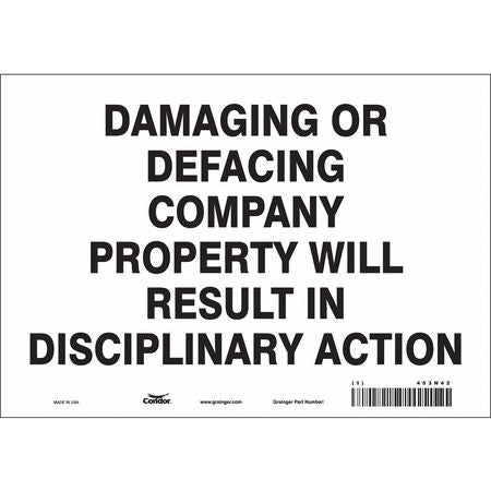 Security Sign,7" H,10" W,vinyl (5 Units