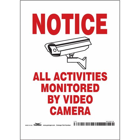 Security Sign,7" H,5" W,vinyl (1 Units I