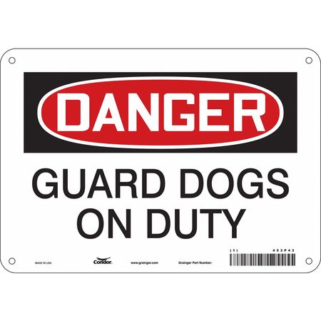 Security Sign,7" H,10" W,plastic (3 Unit