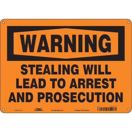 Security Sign,10" H,14" W,plastic (2 Uni