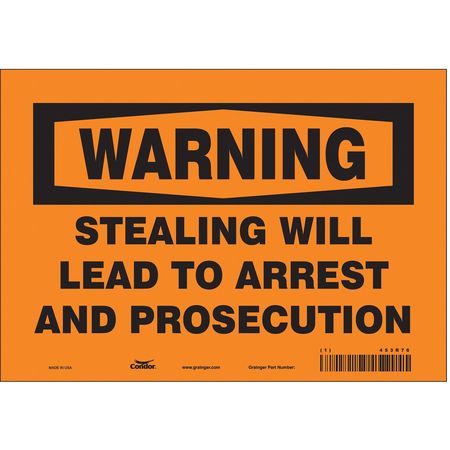 Security Sign,7" H,10" W,vinyl (5 Units