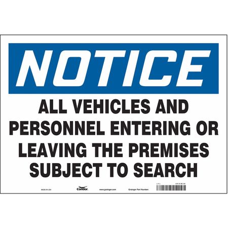 Security Sign,14" H,20" W,vinyl (2 Units